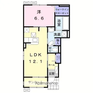 ユーフォリア【1階】の間取り