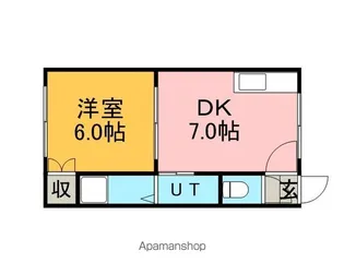 クロスロードⅠ【7号室】の間取り