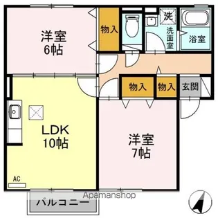 セジュールオリーブ【1階】の間取り