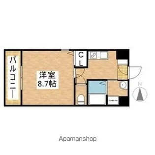 丹下キアーロ【5階】の間取り