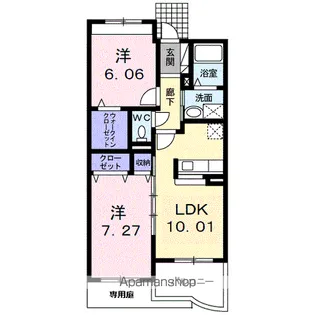 ブローテ【1階】の間取り