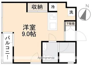 浜ノ町ブライト【2階】の間取り