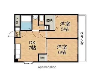 第5豊晃マンション【4階】の間取り