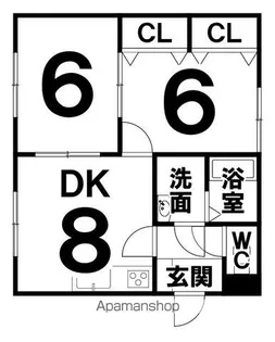 リバティホライゾン【201号室】の間取り