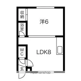 ベルメゾン栄通【105号室】の間取り