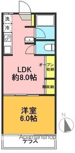 ザ・コンパニオン【102号室】の間取り