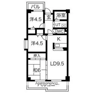 カルム西野II【301.号室】の間取り