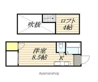 ムーンヴィラ貝塚【205号室】の間取り