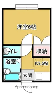 パレスウエスト【2階】の間取り