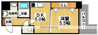 宿院西TKハイツ2号館【2階】の間取り
