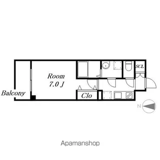 SーRESIDENCE名駅NORTHⅡ【7階】の間取り
