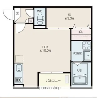 JACK HANAZONOⅠ【2階】の間取り