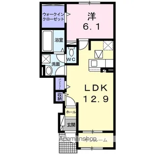 カルム Ⅱ【1階】の間取り
