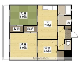 コーポ中仙道【2階】の間取り
