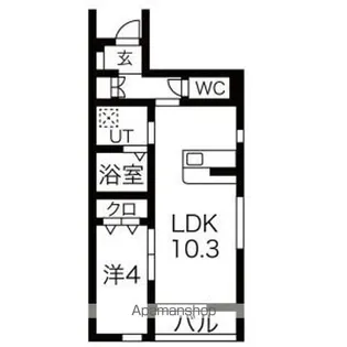 CASA ETERNO(カーサエテルノ)【1階】の間取り