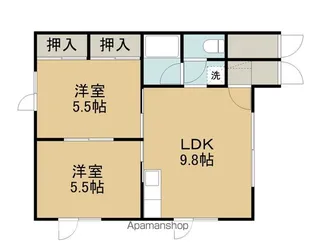 ロイヤルハイム柏木B【201号室】の間取り