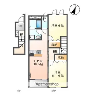 プレジール【2階】の間取り