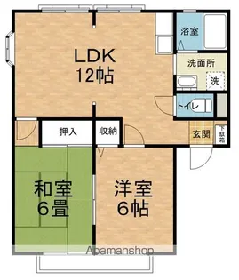 サンライフ希望【101号室】の間取り