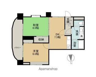 ロイヤルヒルズ上杉【2階】の間取り