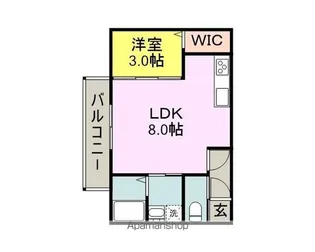 MH津福本町【308号室】の間取り