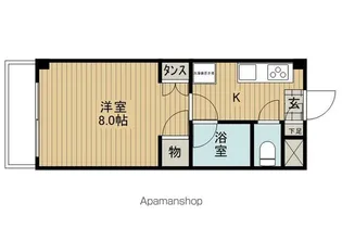 ビュー沖田【102号室】の間取り