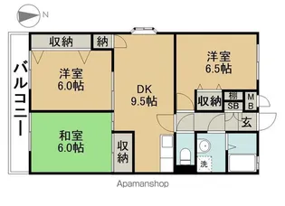 プライム北進【3階】の間取り