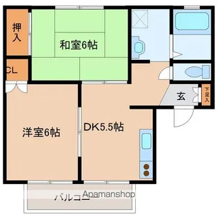 セジュールエスペランス(塩釜)【2階】の間取り