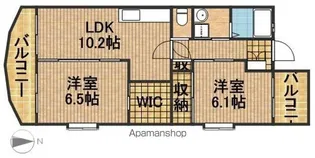 エスポワール【1階】の間取り