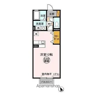 エスペランサ【206号室】の間取り