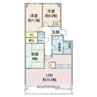 エスペランサⅡ【4階】の間取り