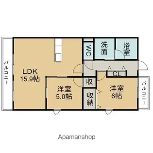 REGALO(レガーロ)【2階】の間取り