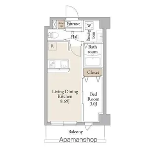 アルファコートお花茶屋2【4階】の間取り