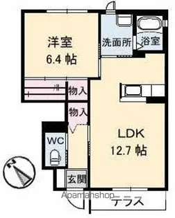 香川県高松市伏石町【アパート】の間取り