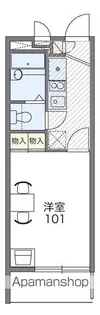 レオパレスQUATRE【1階】の間取り