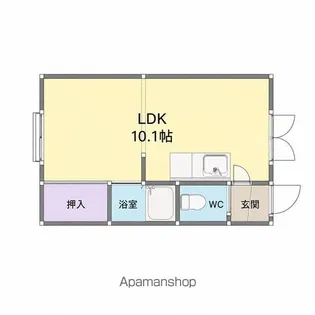 ハイツたんぽぽ【106号室】の間取り