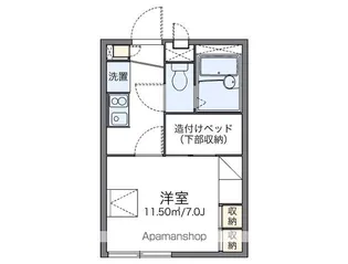 レオパレスエクセレンテ【1階】の間取り