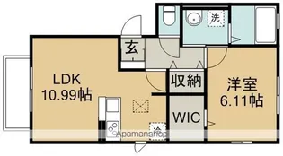 コスモス A【1階】の間取り