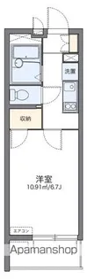 レオパレスメティス【4階】の間取り