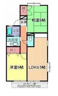 ドリームハウスA【2階】の間取り