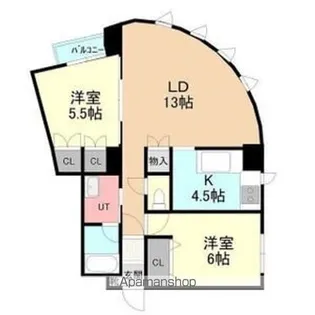 恒志堂手稲ビルⅡ【6階】の間取り