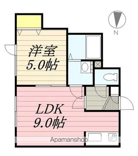 グランディール【106号室】の間取り
