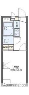レオパレスオービラージュ【201号室】の間取り
