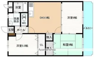 メゾンヴィサージュ1【1階】の間取り