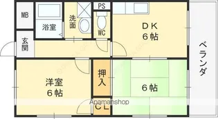グロウブ東翠園【4階】の間取り