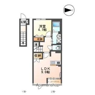 ルミエール宮路【201号室】の間取り