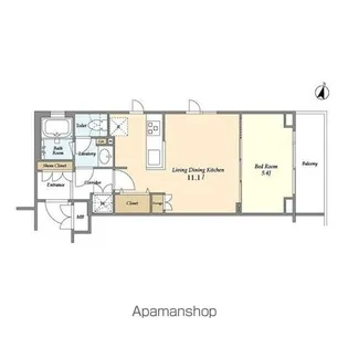 SUNIVAS飯田橋【2階】の間取り