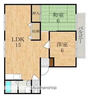 フラッグスタッフハイツB【2階】の間取り