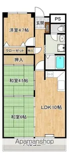 ハートウイング【705号室】の間取り