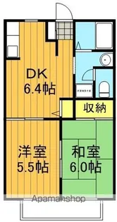 福島県郡山市日和田町字朝日坦【アパート】の間取り