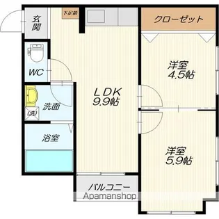 セレンディピティー響【401号室】の間取り
